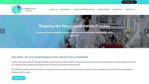 Corporate Web Design | Neuromodulation Society Singapore