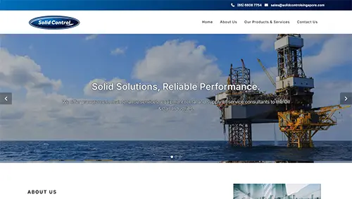 Corporate Web Design | Solid Control (S) Pte Ltd