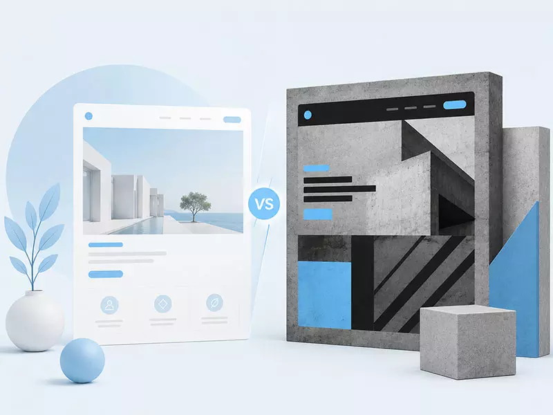 Minimalism Vs Brutalist